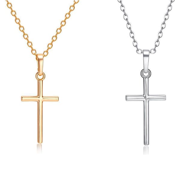 Stilrent Exklusivt Hög Kvalitet Kors Halsband