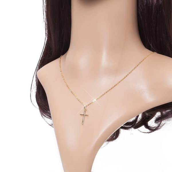 Stilrent Exklusivt Hög Kvalitet Kors Halsband