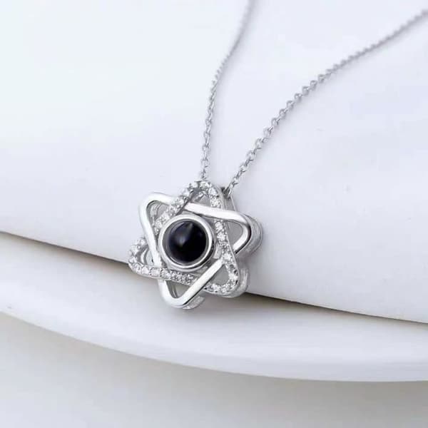 Halsband - I Love You - Love Projection - Silver - 40 cm - Dam