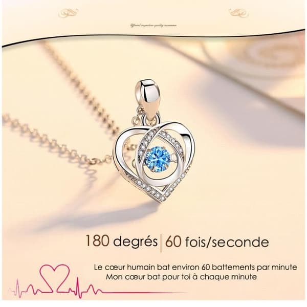 Beating Heart Halsband Femininitet Smart hjärtformad nyckelbenskedja Kärlek Guardian Alla hjärtans dag presenthänge