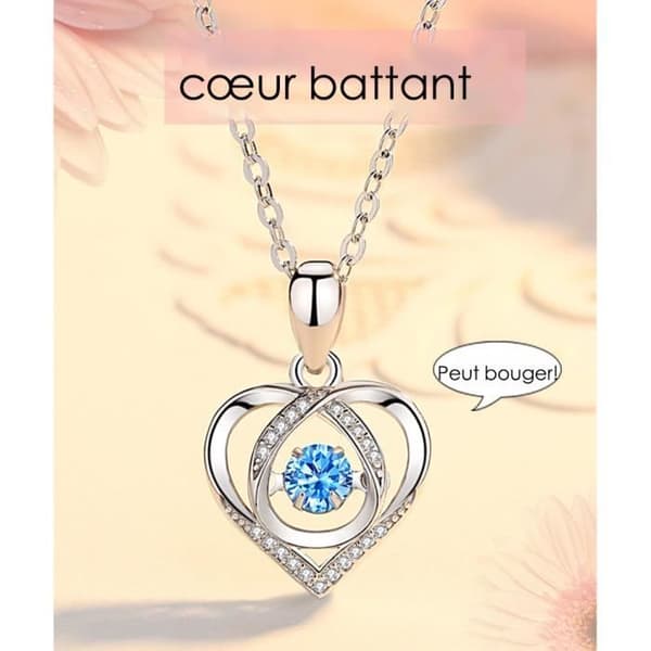 Beating Heart Halsband Femininitet Smart hjärtformad nyckelbenskedja Kärlek Guardian Alla hjärtans dag presenthänge