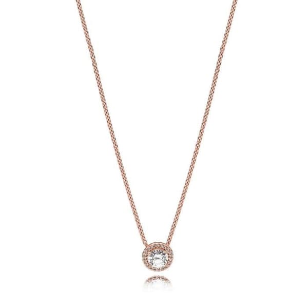 Halsband - Pandora - Tidlös Elegans - Guldpläterad metall - Zirkoniumoxid - 45cm