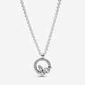 Miniatyrbild 1 av 2: Hängsmycke - PANDORA - Circle &amp; Sparkling Herbarium - 925 Silver - Dam - Kristall