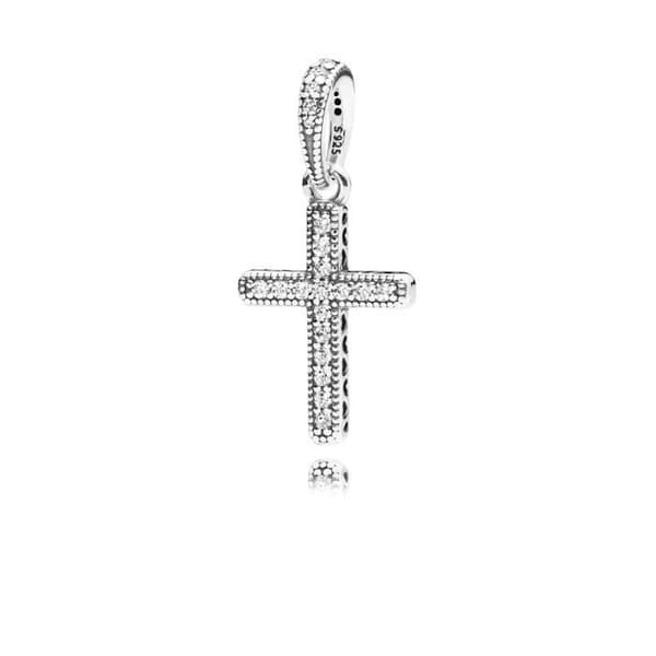 Pendentiv - Pandora - 397571CZ - Silver 925 - Grå - Kvinna