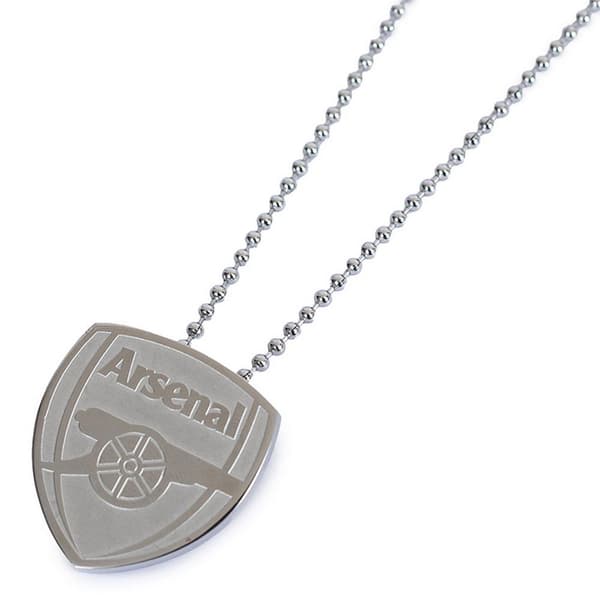 Arsenal FC Halsband och hänge i rostfritt stål