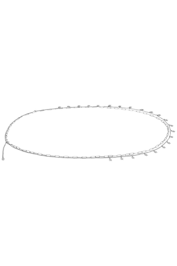 Kroppskedja Kroppssmycke Magkedja Midjekedja Body Chain - Silver