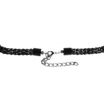 Boho Statement Multilayer Halsband Svarta, Rosa & Vinröda Pärlor