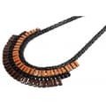 Miniatyrbild 2 av 3: Boho Statement Multilayer Halsband -Svarta, Beige & Bruna Pärlor