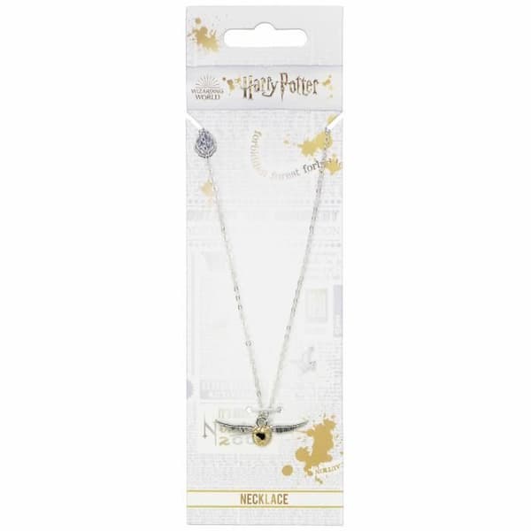 Golden Snitch Halsband - Harry Potter - Silverpläterade smycken - Golden Snitch berlock