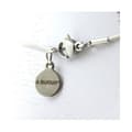 Miniatyrbild 2 av 4: Halsband - ABIJOUX - 3 pärlor Rosenkvarts 8 mm - Rostfritt stål - Anpassningsbar storlek - Mixad