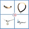 Miniatyrbild 1 av 4: Stenar och mineraler. Tanzanianska Sunstone Beaded Armband Halsband + Beads Anpassningsbar storlek.