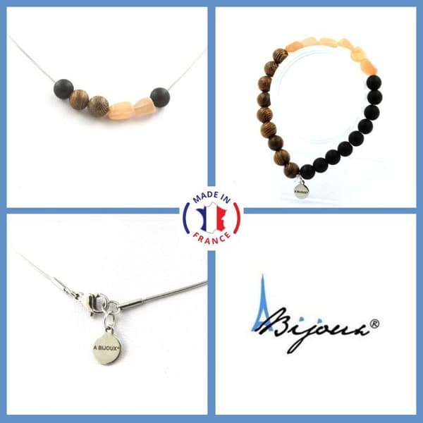 Stenar och mineraler. Tanzanianska Sunstone Beaded Armband Halsband + Beads Anpassningsbar storlek.
