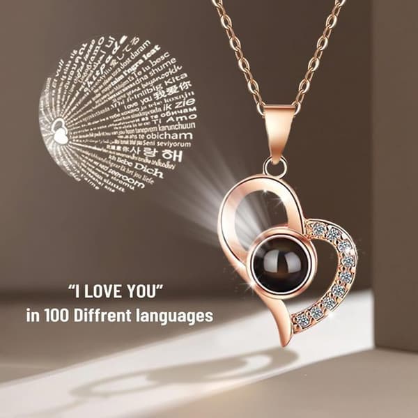 Real Eternal Rose med I Love You-halsband, Mors Dagspresent, Mammapresent, Eternal Rose, Mors Dagspresent