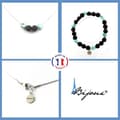 Miniatyrbild 1 av 4: Stenar och mineraler. Dominikanska republiken Larimar Halsband Armband Set + Pärlor Anpassningsbar storlek.