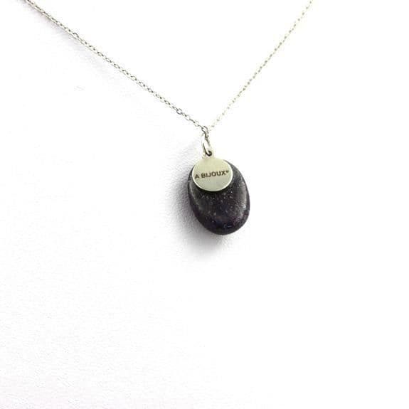 Halsband - ABIJOUX - Saphir - 18,26 ct - Rostfritt stål - Unisex barn/vuxen
