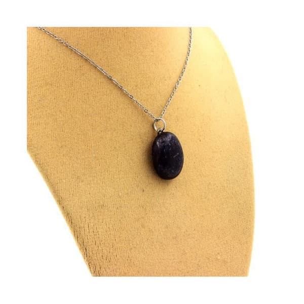 Halsband - ABIJOUX - Saphir - 18,26 ct - Rostfritt stål - Unisex barn/vuxen