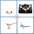 Miniatyrbild 1 av 4: Stenar och mineraler. Howlite Beads Armband Halsband Set + Brun Rosa Agat 8 mm. Anpassningsbar storlek.