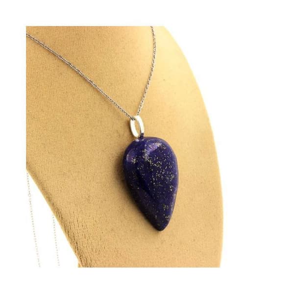 Halsband - ABIJOUX - Lapis Lazuli - 64,77 ct - Rostfritt stål - Unisex