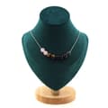 Miniatyrbild 1 av 4: Collier - A Bijoux - Kvartsros, Labradorit, Svart obsidian, Tigeröga - 8 mm - 45 cm - Blandat