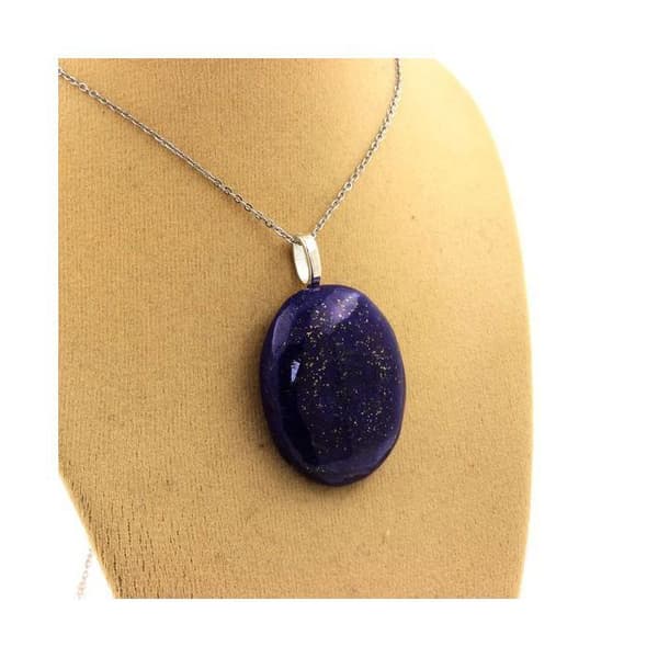 Collier - ABIJOUX - Lapis Lazuli - Rostfritt stål - 53.14 ct - Blandat