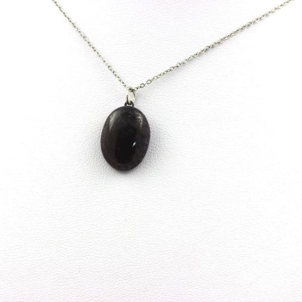 Halsband - ABIJOUX - Saphir - 17.44 ct - Rostfritt stål - Unisex
