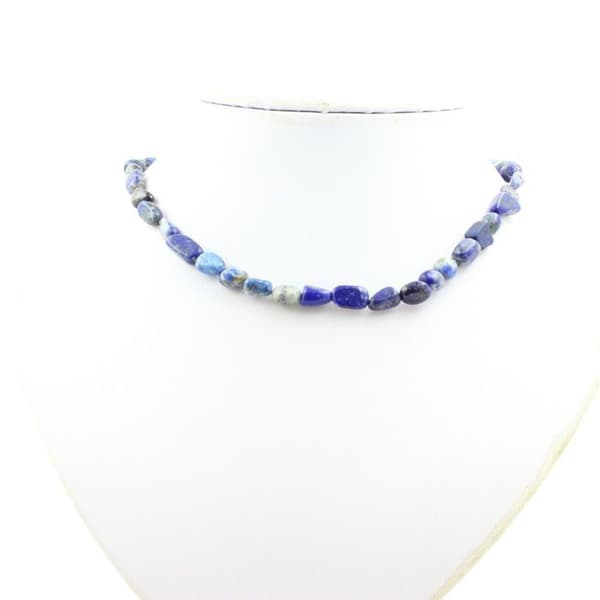 Halsband - A Bijoux - Lapis Lazuli - Rostfritt stål - 45 cm - Unisex