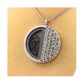 Miniatyrbild 3 av 3: Halsband - ABIJOUX - Brut Kyanit - Rostfritt stål - Unisex - 35x41 mm