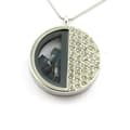 Miniatyrbild 1 av 3: Halsband - ABIJOUX - Brut Kyanit - Rostfritt stål - Unisex - 35x41 mm