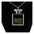 Miniatyrbild 1 av 3: Halsband - ABIJOUX - Flaskmodell - Roh peridot - Rostfritt stål - Flytande glas