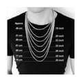 Miniatyrbild 4 av 4: Halsband - Ett Bijoux - Howlite - 20 pärlor - Rostfritt stål - Vit - Unisex