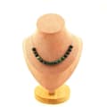Miniatyrbild 1 av 4: Halsband - En Bijoux - Zambisk Smaragd - 15 pärlor 8 mm - Rostfritt stål - Längd 45 cm