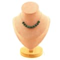 Miniatyrbild 1 av 4: Halsband - Ett Smycke - Malakit från Kongo - 10 pärlor 8 mm - Rostfritt stål - 45 cm