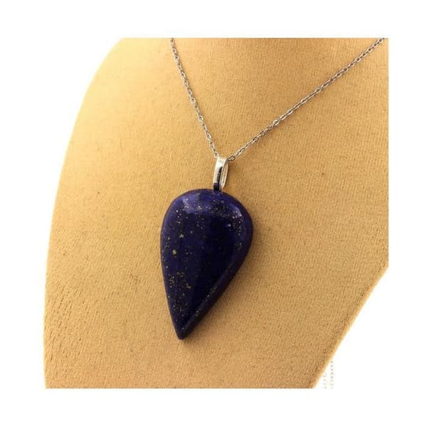 Halsband - ABIJOUX - Lapis Lazuli - 50.63 ct - Rostfritt stål - Blanda barn/vuxen