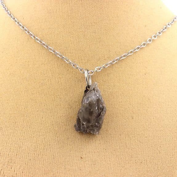 Halsband - ABIJOUX - Rå gips - 11.53 ct - Rostfritt stål - Unisex