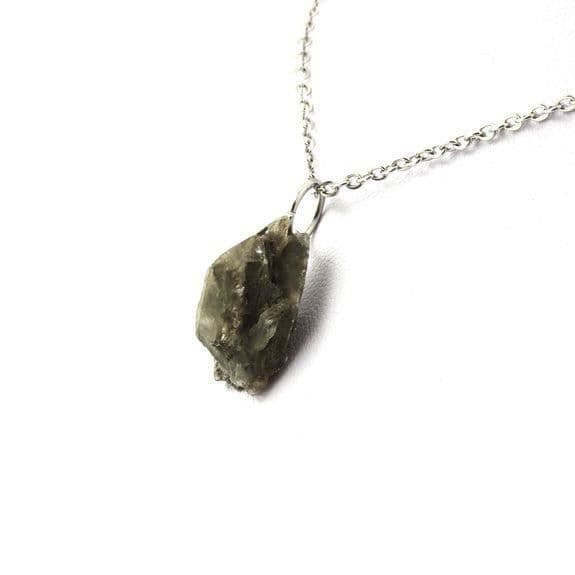 Halsband - ABIJOUX - Rå gips - 11.53 ct - Rostfritt stål - Unisex