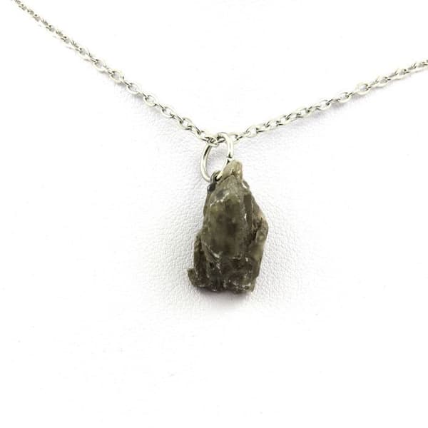 Halsband - ABIJOUX - Rå gips - 11.53 ct - Rostfritt stål - Unisex