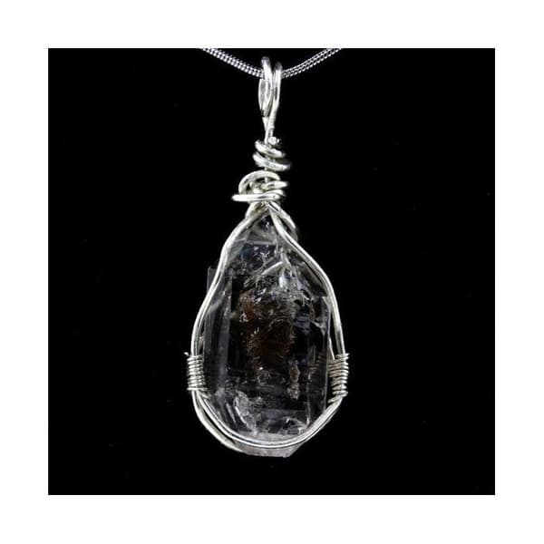 Halsband - ABIJOUX - Kvarts rådiamant - Silver 925 - 48x19x10 mm - Mixad