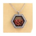 Miniatyrbild 3 av 3: Stenar och mineraler. Rå Spinel Halsband. Hexagon modell.
