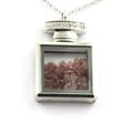 Miniatyrbild 1 av 3: Halsband - ABIJOUX - Brut Rhodolite Garnet - Rostfritt stål - Mixad - 28x47mm