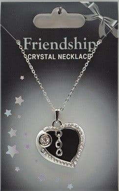 Halsband Crystal Love med bokstav eller tecken