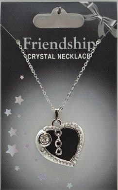 Halsband Crystal Love med bokstav eller tecken