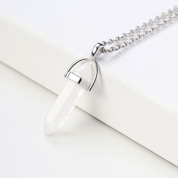 Kristall Halsband Hexagonal