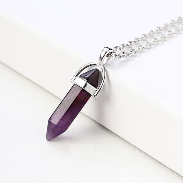 Kristall Halsband Hexagonal