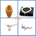 Miniatyrbild 1 av 4: Stenar och mineraler. Smyckesset Armband Halsband Cracked Quartz Beads från Brasilien 8 mm. Anpassningsbar storlek.