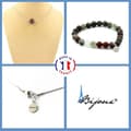 Miniatyrbild 1 av 4: Stenar och mineraler. Smyckesset Armband Halsband 1 Dragon's Blood Jasper Bead 8 mm. Anpassningsbar storlek.