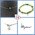 Miniatyrbild 1 av 4: Stenar och mineraler. Smyckesset Armband Halsband 2 Nephrite Jade pärlor från Xiuyan Kina. Anpassningsbar storlek.