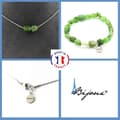 Miniatyrbild 1 av 4: Stenar och mineraler. Smyckesset Armband Halsband 2 Siberian Jade Nephrite pärlor Anpassningsbar storlek.