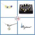 Miniatyrbild 1 av 4: Stenar och mineraler. Smyckesset Armband Halsband 4 Lapis Lazuli-pärlor från Pakistan + Anpassningsbar storlek.