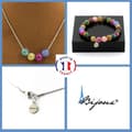 Miniatyrbild 1 av 4: Parure smycken - A Smycken - Flerfärgad turmalin - Armband och halsband - 8 mm - Anpassningsbar storlek