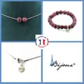Miniatyrbild 1 av 4: Stenar och mineraler. Smyckesset Armband Halsband 2 Lepidolite Pärlor 8 mm. Kedja i anpassningsbar storlek.